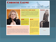 Tablet Screenshot of christielaume.com